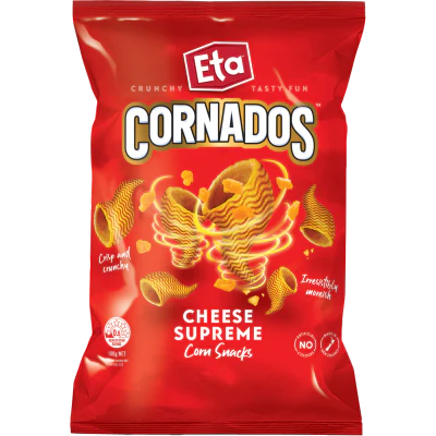 Eta Cornados Cheese Supreme Corn Snacks 100g