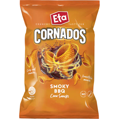 Eta Cornados Smoky BBQ Corn Snacks 100g