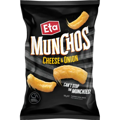 Eta Munchos Cheese & Onion Cereal Snacks 100g