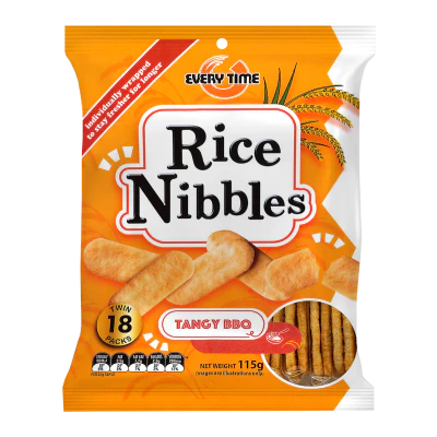 Every Time Tangy BBQ Rice Nibbles 18pk