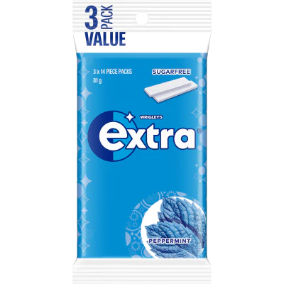 Extra Peppermint Sugar Free Chewing Gum 81g
