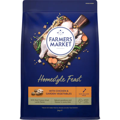 Farmers Market Homestyle Feast With Chicken & Garden Vegetables Adult Dry Dog Food 2kg