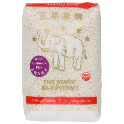 Five Stars Elephant White Glutinous Rice 1kg