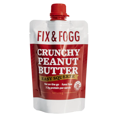 Fix & Fogg Crunchy Peanut Butter Easy Squeeze 275g
