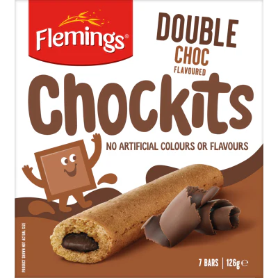Flemings Chockits Double Chocolate 7 x 18g BB 14-06-2025