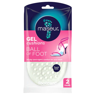Footcare Maseur Ball of Foot Gel Cushions ea