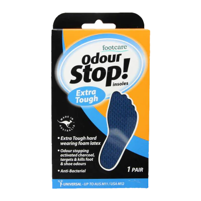 Footcare Odour Stop Extra Tough Insoles ea