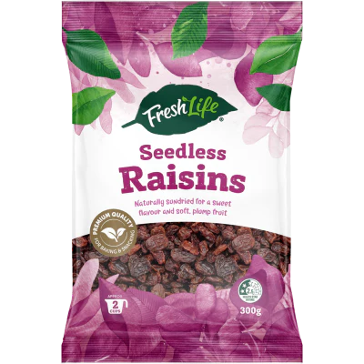 Fresh Life Seedless Raisins 300g