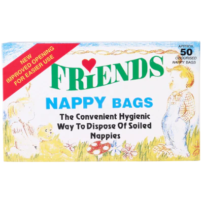 Friends Odourised Nappy Bags 50ea