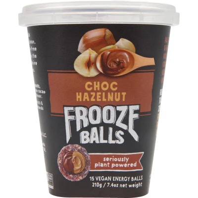 Frooze Balls Choc Hazelnut Plant Powered Vegan Energy Balls 210g