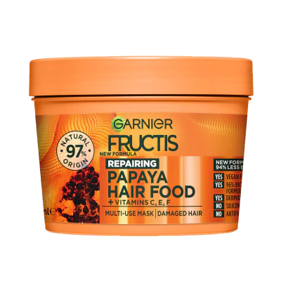 Garnier Fructis Reparing Payaya Hair Food For Damaged Hair 390ml