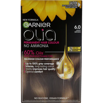 Garnier Olia 6.0 Light Brown Hair Colour 1pk