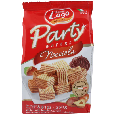Gastone Lago Elledi Hazelnut Party Wafers 250g