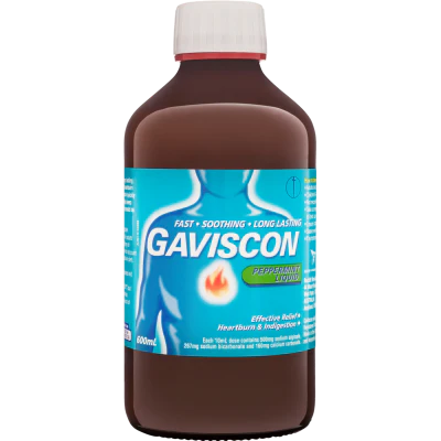 Gaviscon Peppermint Core Liquid Heartburn & Indigestion Relief 600ml
