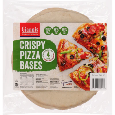 Giannis Crispy Pizza Bases 4pk
