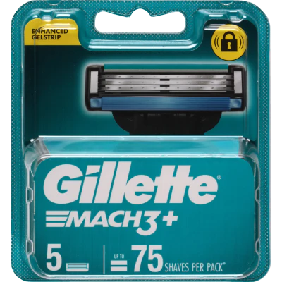 Gillette Mach 3+ Cartridges 5pk