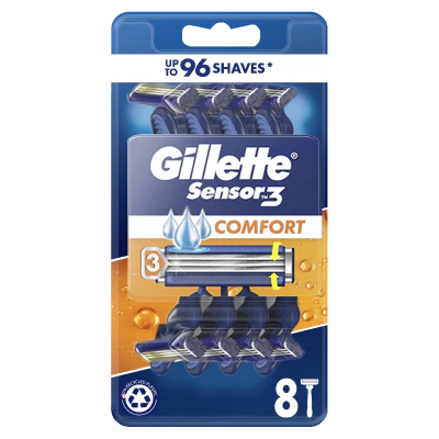 Gillette Sensor3 Comfort Disposable Razors 8pk