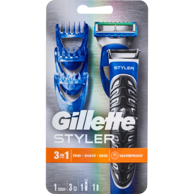 Gillette Styler Beard Trimmer Razor & Edger 1pk