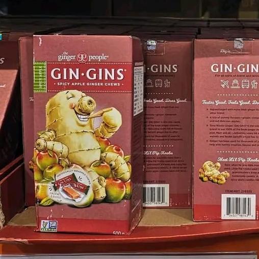 Gin Gins Spicy Apple Ginger Chews 500g