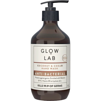 Glow Lab Coconut & Cedar Anti-Bacterial Hand Wash 300ml
