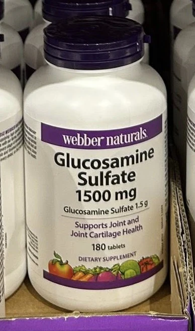 Webber Naturals Glucosamine Sulfate 1500 mg 180 Tablets