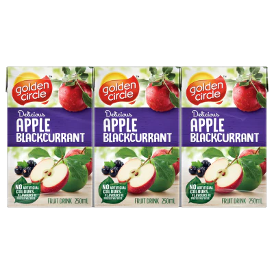 Golden Circle Apple & Blackcurrant Juice Multipack 6 x 250ml