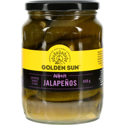 Golden Sun Whole Jalapeno Peppers 650g