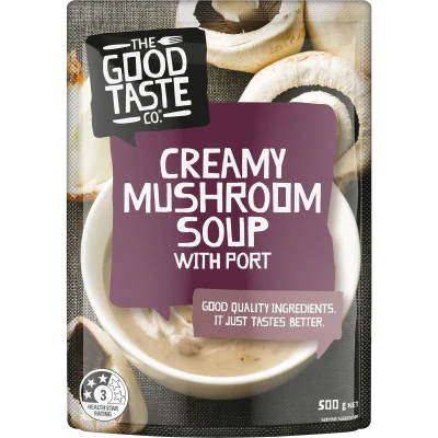 Good Taste Creamy Mushroom Soup With Port 500g