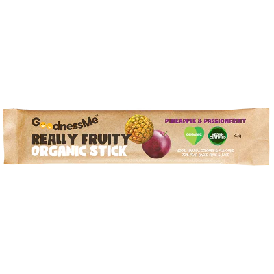 GoodnessMe Really Fruity Pineapple & Passionfruit Organic Stick Fruit Snack 30g
