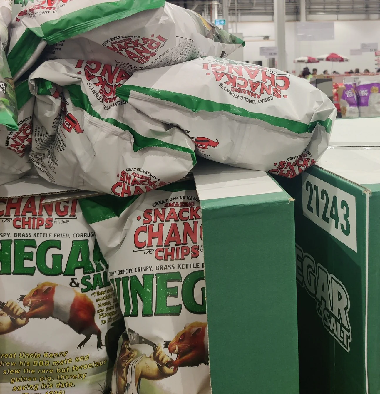 GREAT UNCLE KENNY'S SNACKACHANGI VINEGAR & SALT 400G