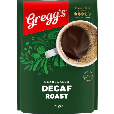 Gregg's Granulated Decaf Roast Instant Coffee 75g
