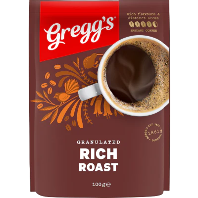 Gregg's Granulated Rich Roast Instant Coffee 100g