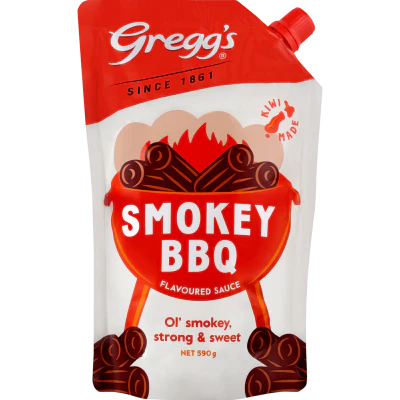 Gregg's Smokey BBQ Flavoured Sauce Refill Pouch 590g