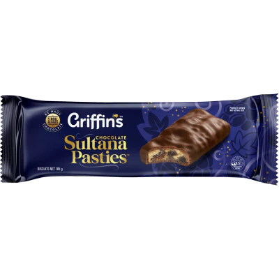 Griffin's Chocolate Sultana Pasties Biscuits 185g