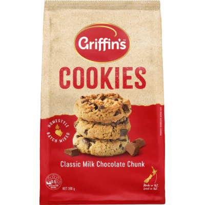 Griffin's Classic Milk Chocolate Chunk Cookies 200g