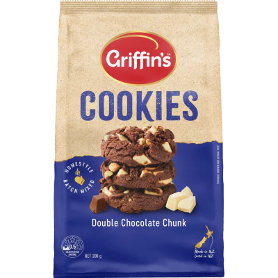 Griffin's Double Chocolate Chunk Cookies 200g