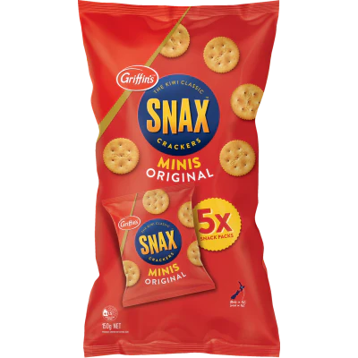 Griffin's Snax Minis Original Crackers 5 x 30g