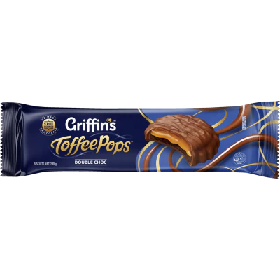 Griffin's Toffee Pops Double Choc Biscuits 200g