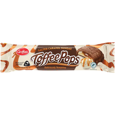Griffin's Toffee Pops Salted Caramel Sundae Chocolate Biscuits 200g