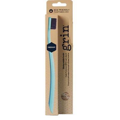 Grin Adults Recycled Mint Medium Toothbrush 1pk