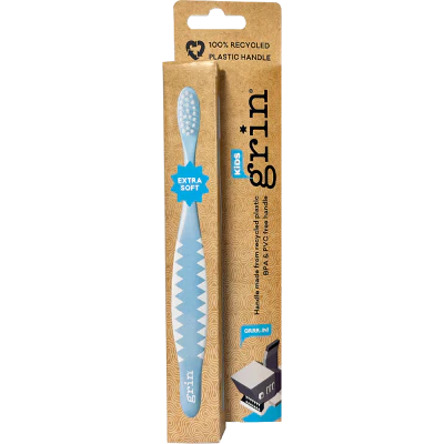 Grin Kids Recycled Blue or PInk Toothbrush 1pk