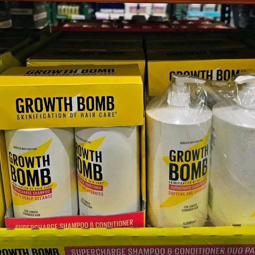GROWTH BOMB SUPERCHARGE SHAMPOO & CONDITIONER DUO PACK 2 X 1L