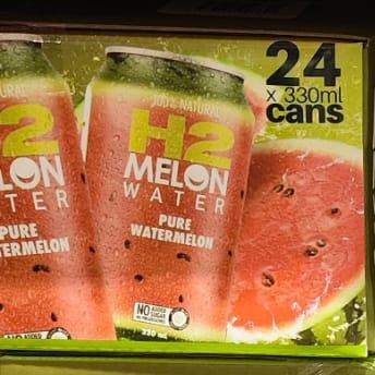H2COCO Watermelon Juice 24 x 330ml - Image 2