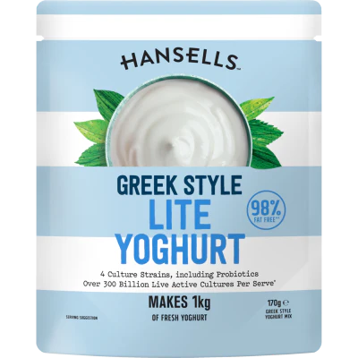 Hansells Greek Style Lite Yoghurt Mix 170g