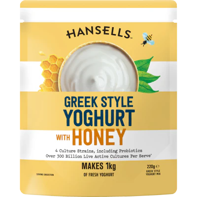 Hansells Greek Style With Honey Yoghurt Mix 220g