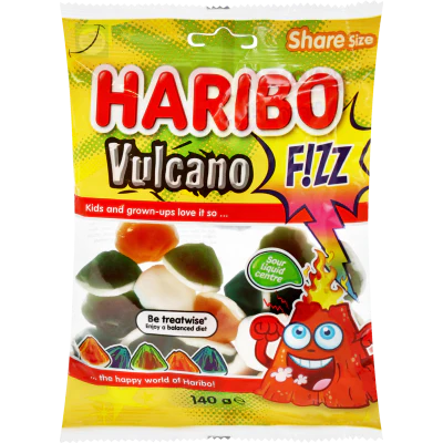 Haribo Vulcano Fizz Confectionery 140g