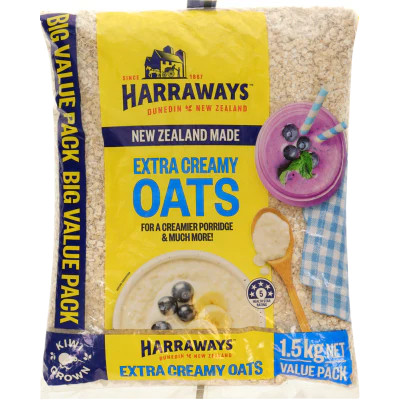 Harraways Extra Creamy Oats 1.5kg