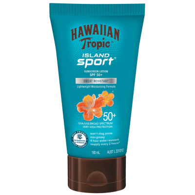 Hawaiian Tropic Island Sport SPF50+ Sunscreen Lotion 180ml