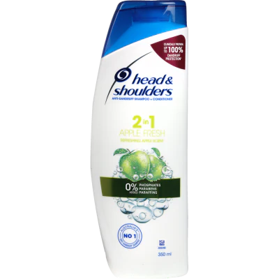 Head & Shoulders Apple Fresh 2in1 Anti-dandruff Shampoo + Conditioner 350ml