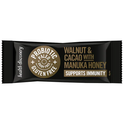 Health Discovery Walnut & Cacao With Manuka Honey Immunity Bar 40g